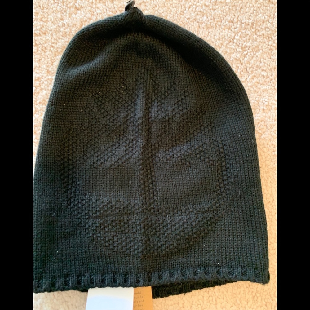 Timberland logo knit beanie, black, nwt